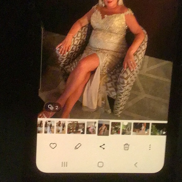 Terani Couture beaded beautiful, detailed dress for weddings, special occasions - Picture 6 of 13